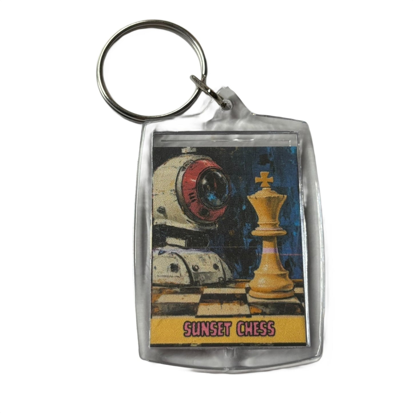 Robo King - Chess  Photo Keychain