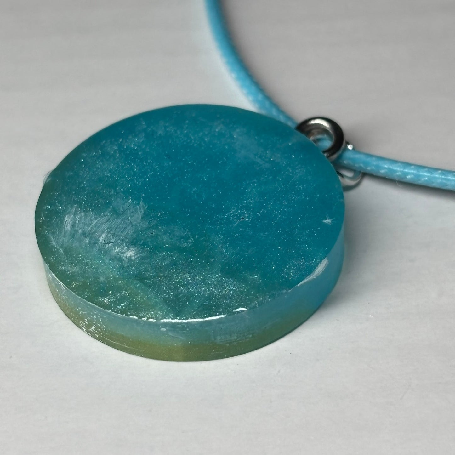 Shores Blue Pawn - Handmade Resin Chess Necklace