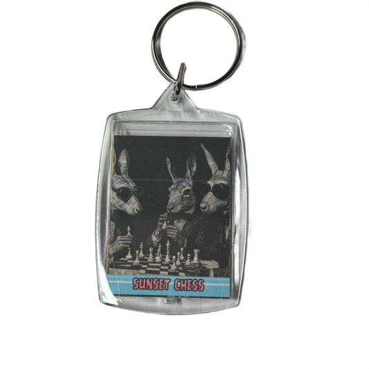 Beasts Night Out - Chess  Photo Keychain
