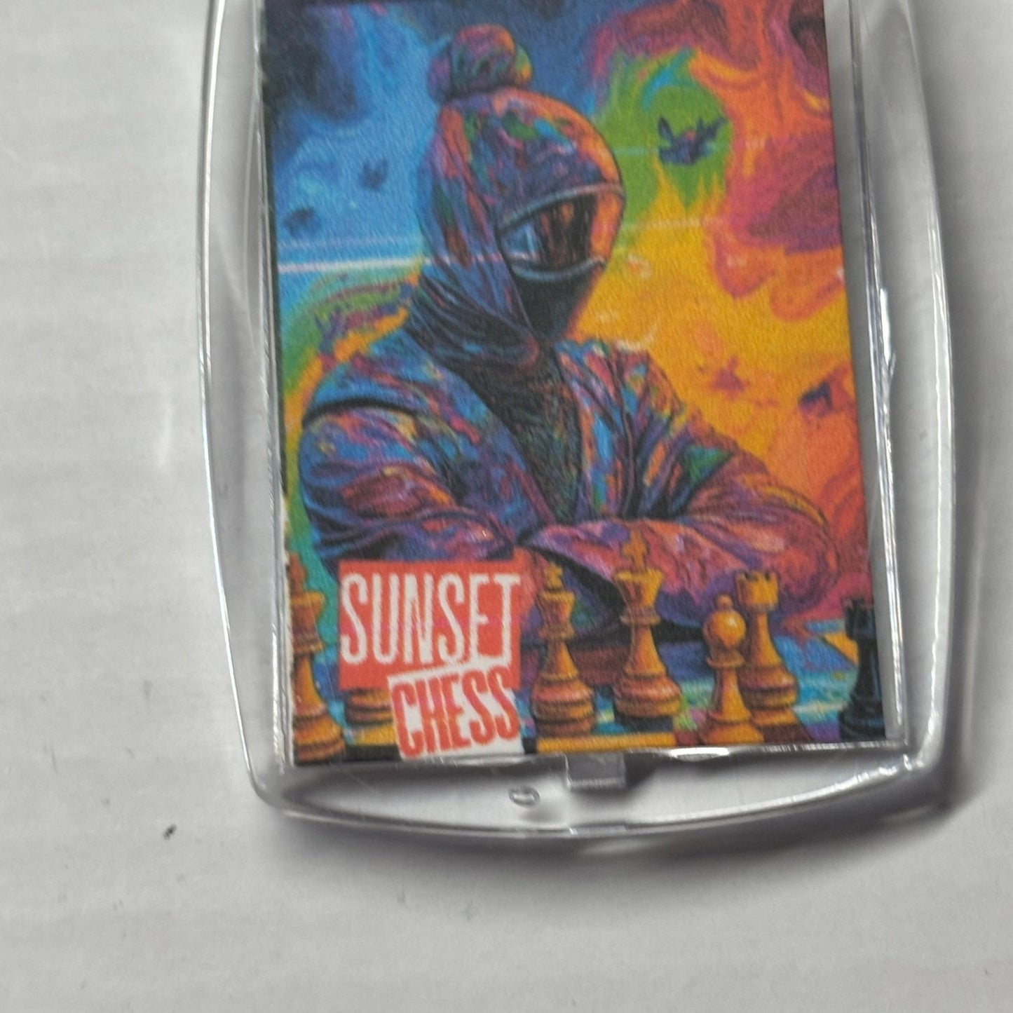 Cool Ninja - Chess  Photo Keychain