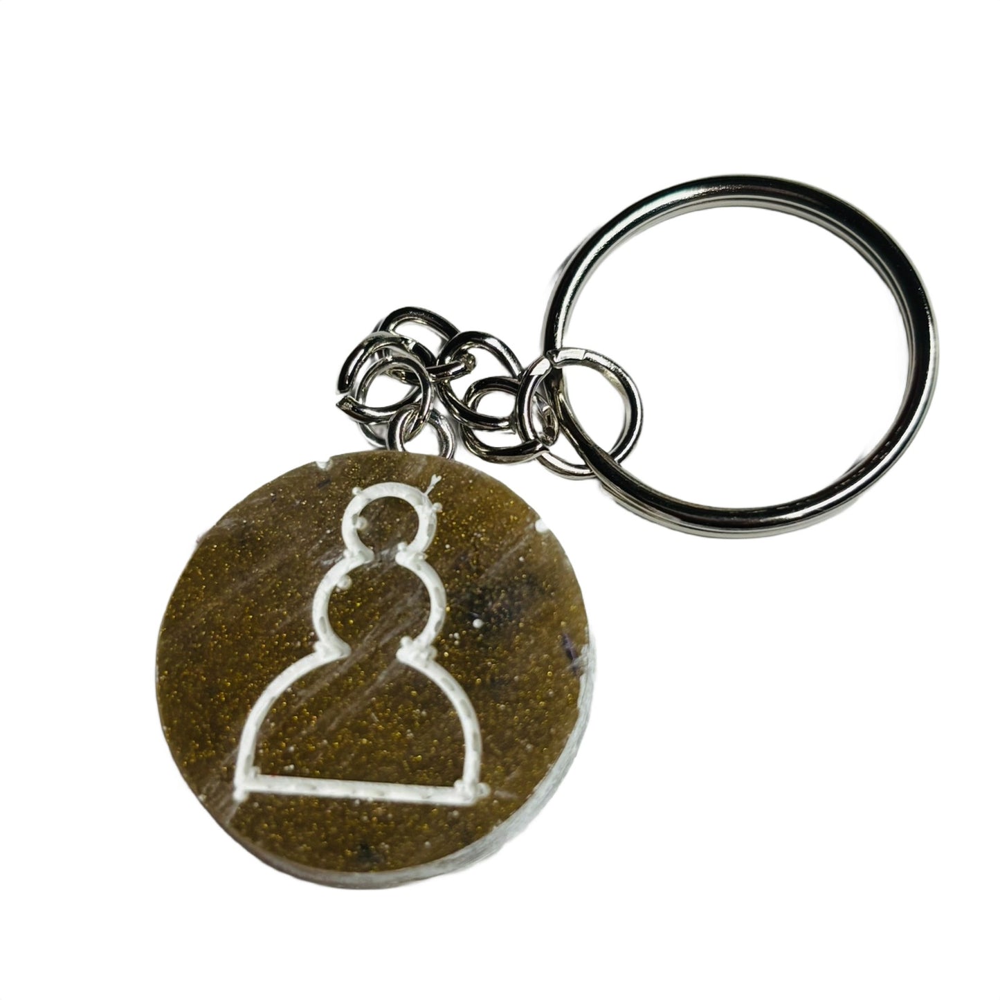 Carmel Brown Pawn - Handmade Resin Keychain