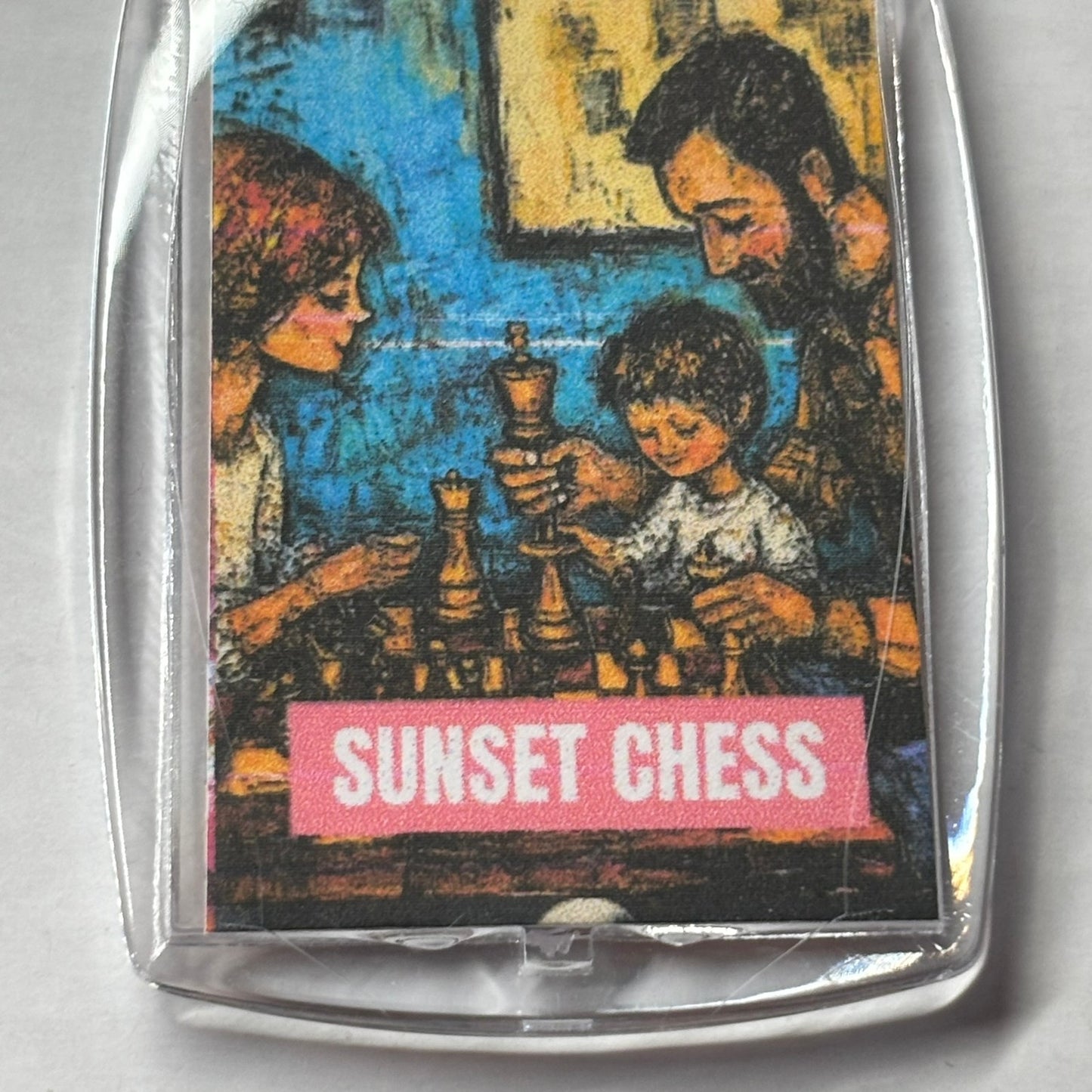 Family - Chess  Photo Keychain