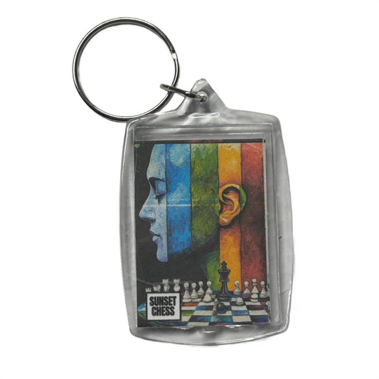 Stripped Face - Chess  Photo Keychain