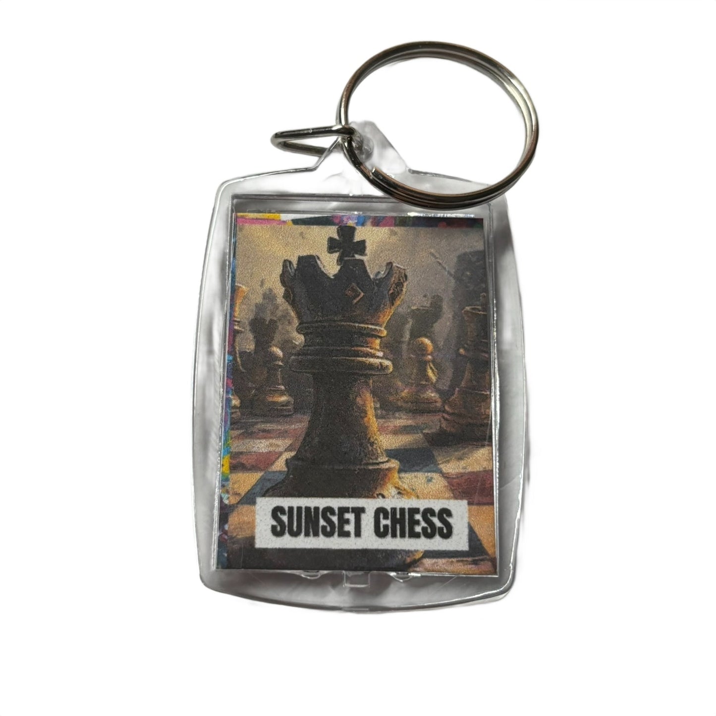 Strong King - Chess  Photo Keychain