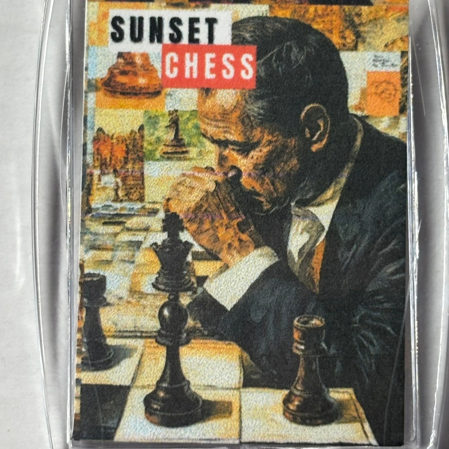 Thinking Man - Chess  Photo Keychain