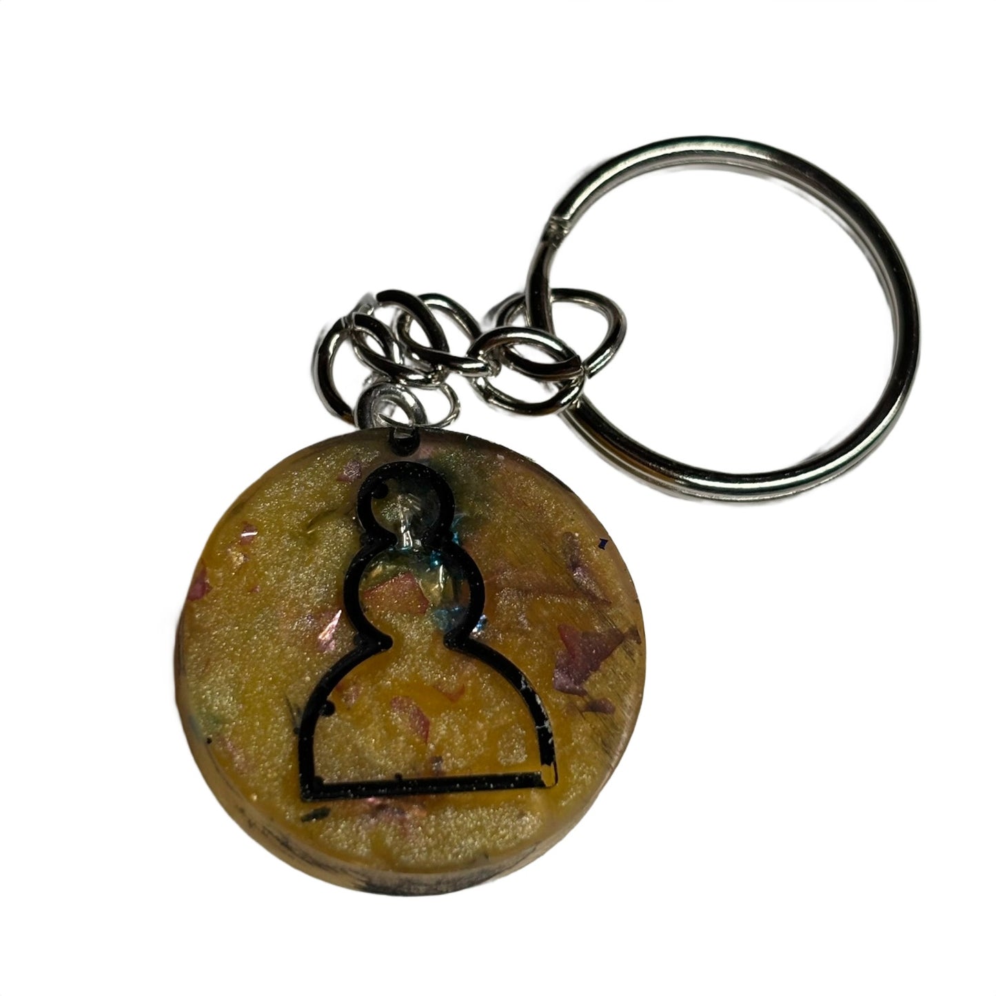 Yellow Royal Pawn - Handmade Resin Keychain
