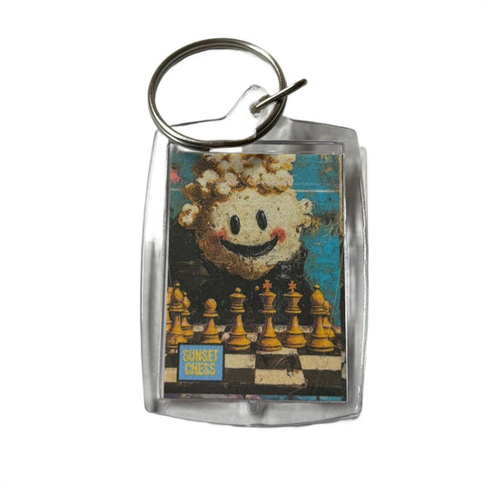 Pop Corn Pal - Chess  Photo Keychain