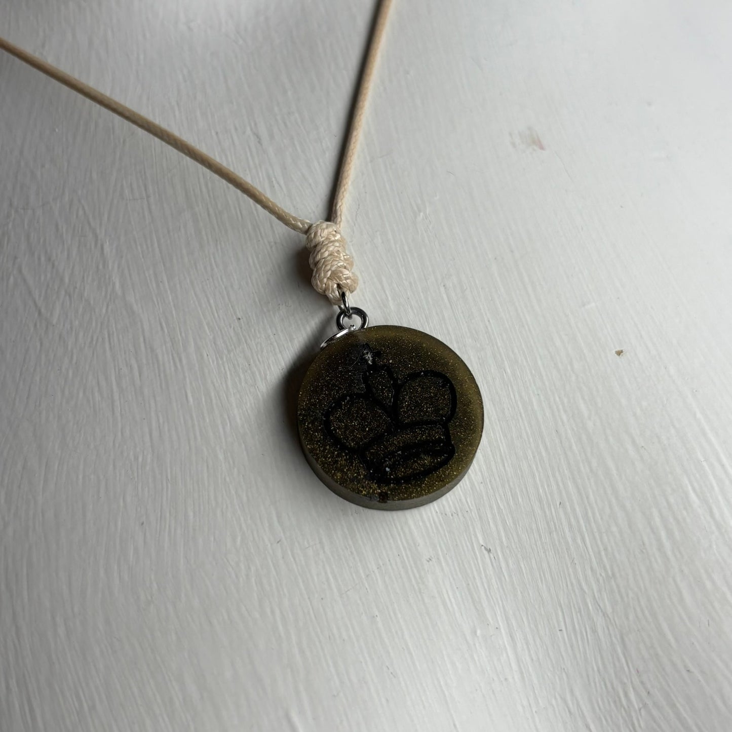 Classic King - Handmade Resin Chess Necklace