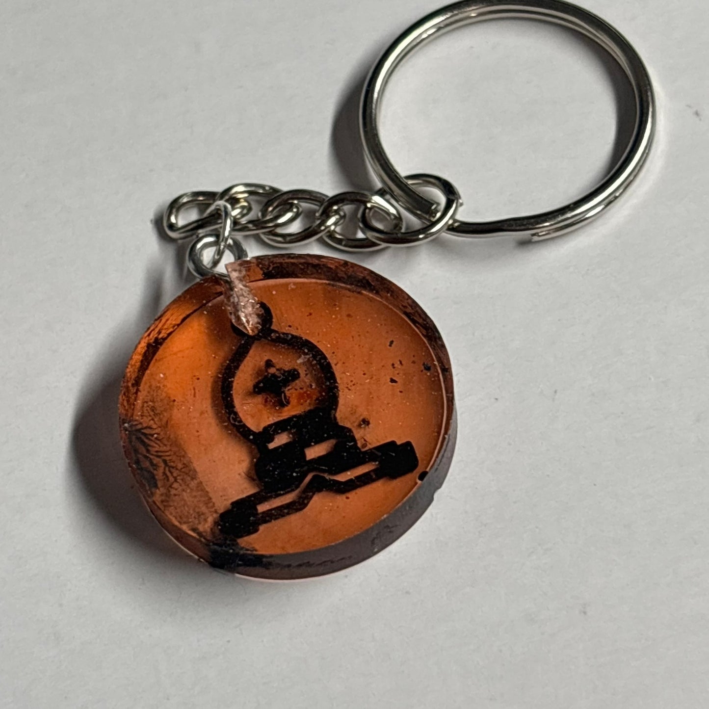Orange Bishop - Handmade Resin Keychain