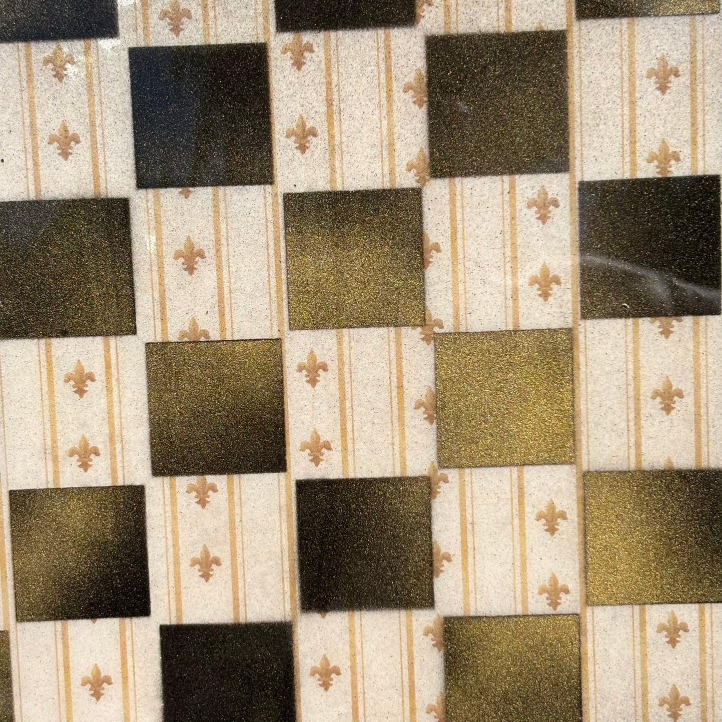 Golden Vintage - Resin Coated Chess Board