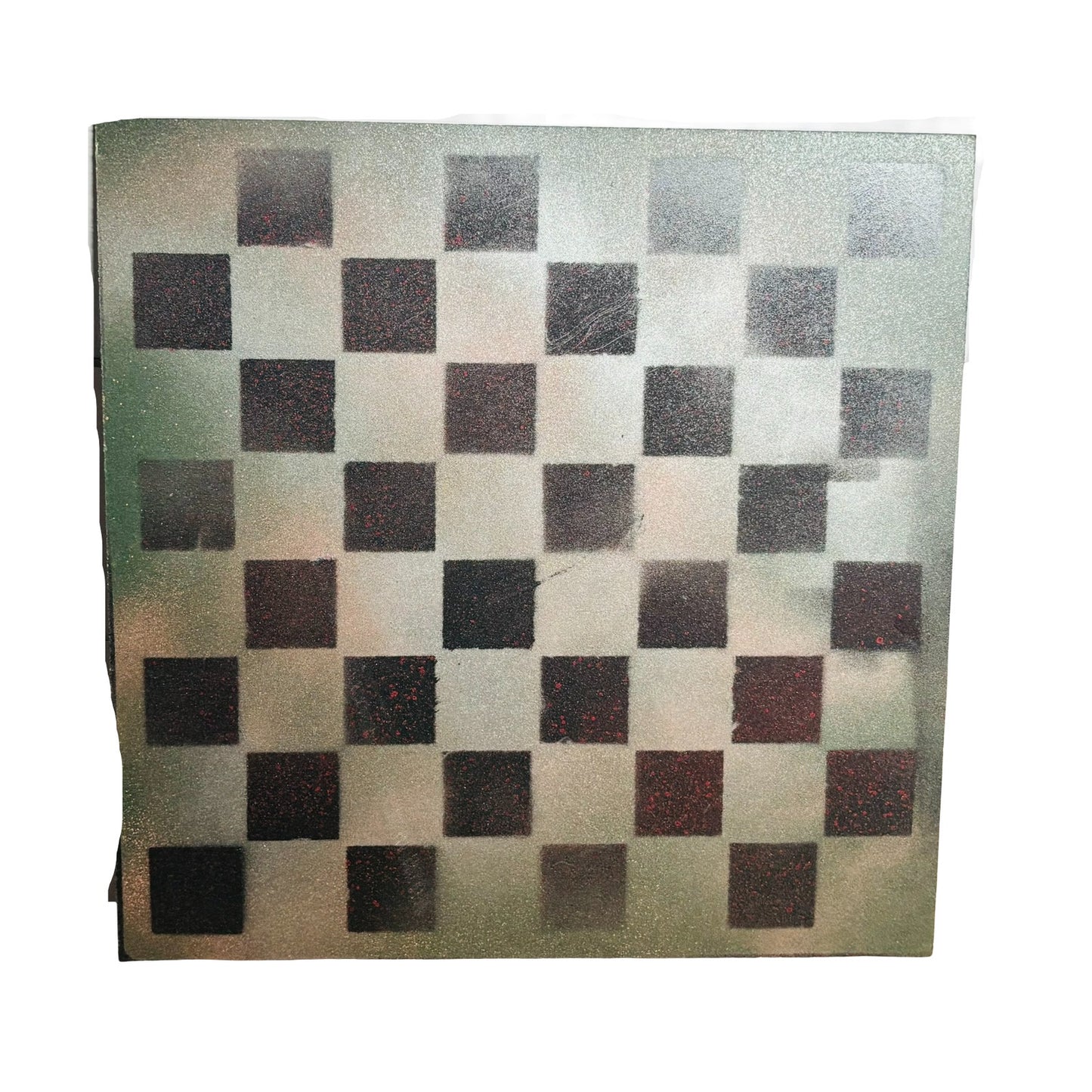 Fading Green - Painted Chess Board