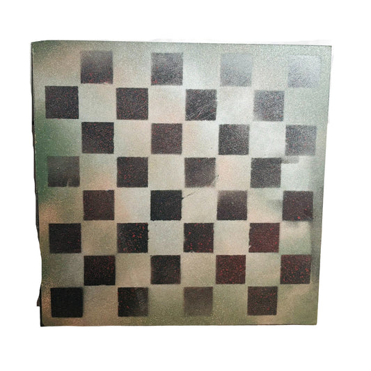 Fading Green - Painted Chess Board