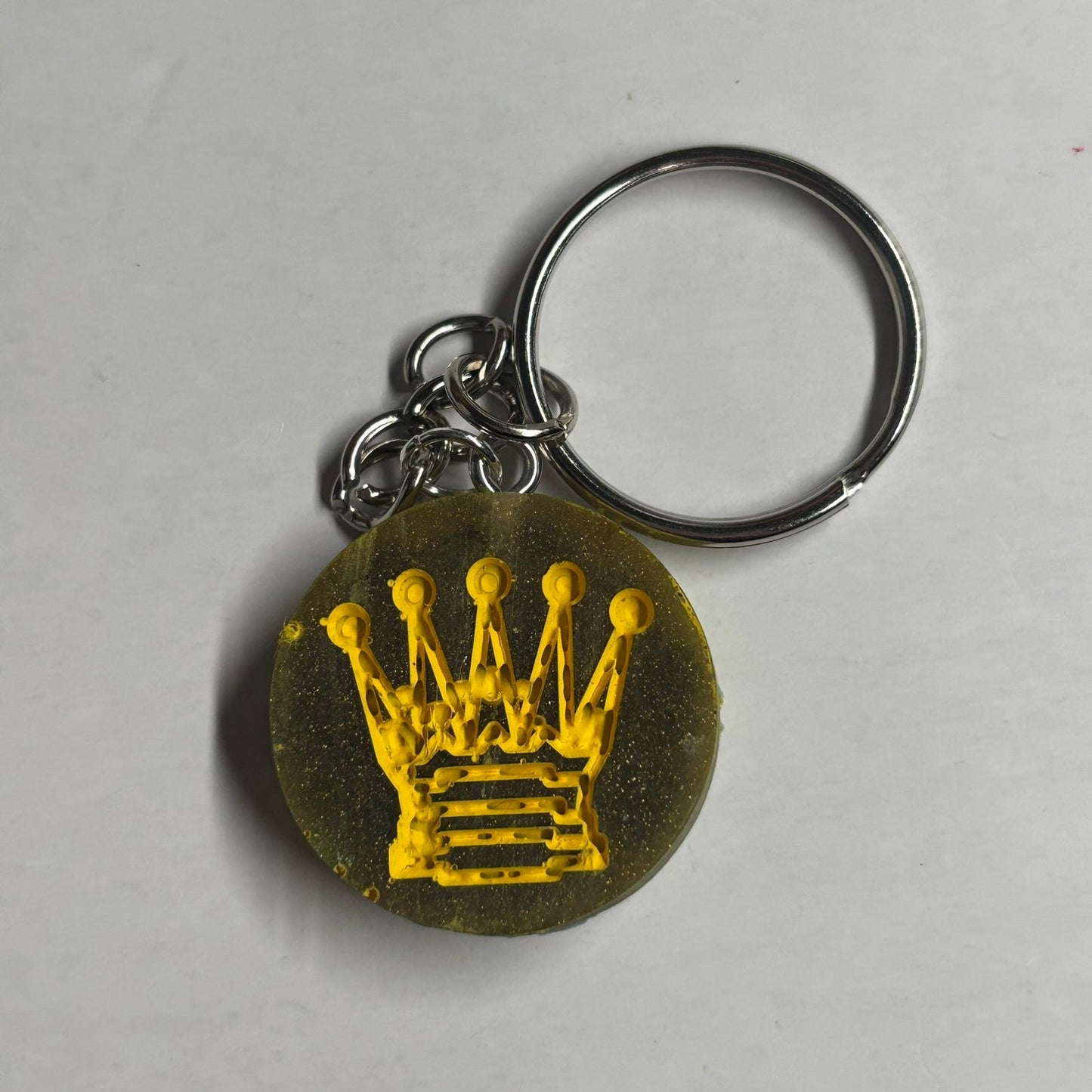 Dark Green Queen - Handmade Resin Keychain