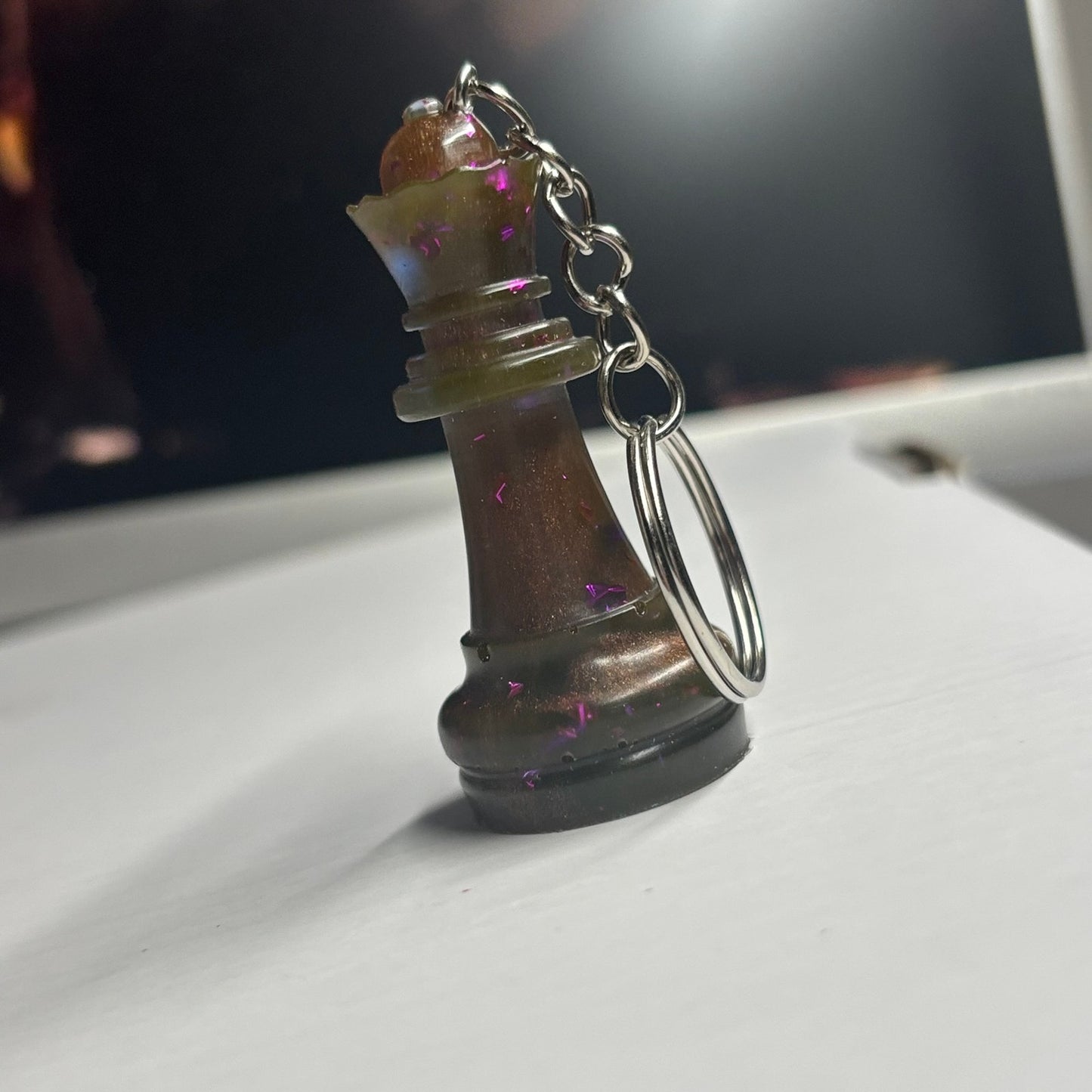 Deluxe Brown - Handmade Resin Keychain