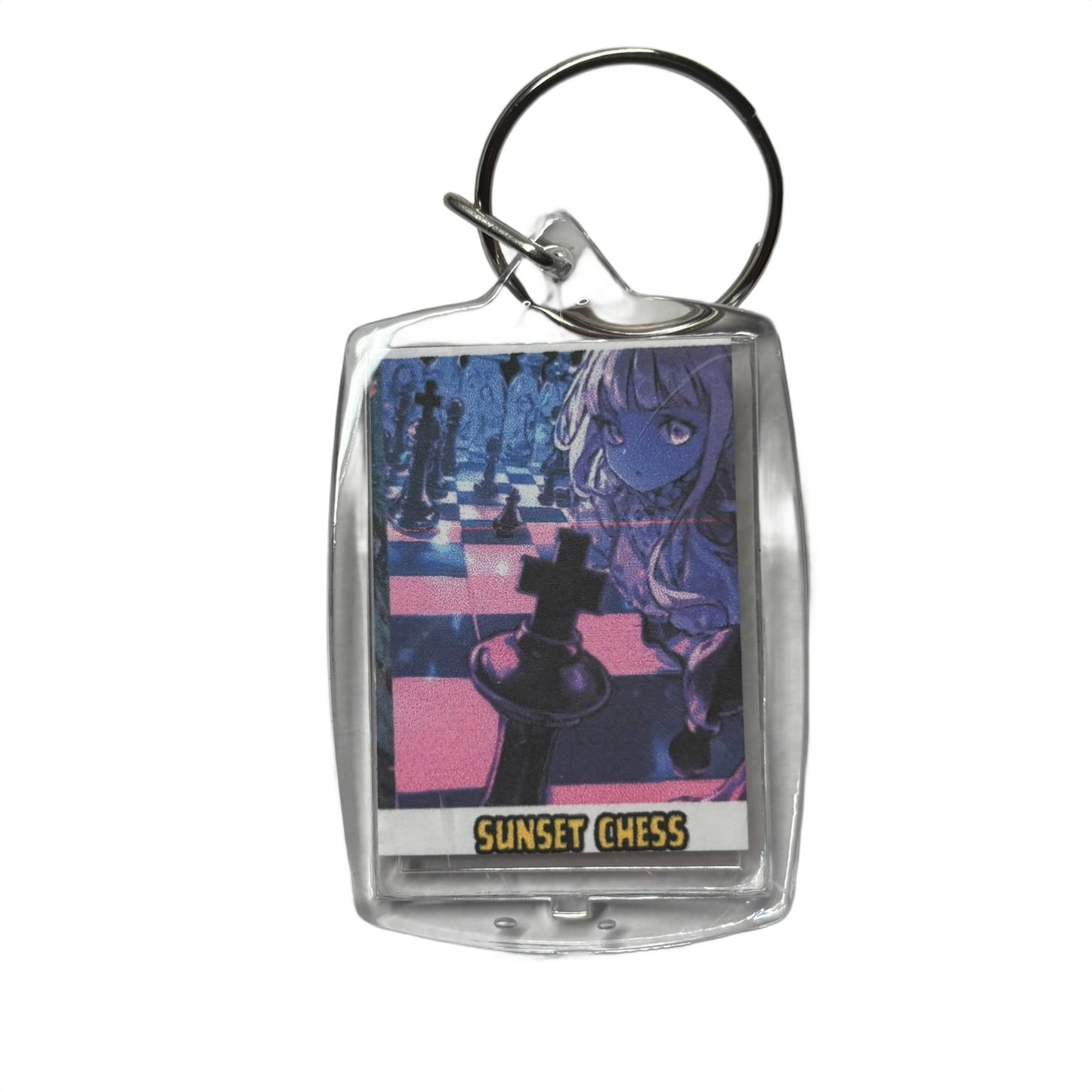 Curious Anime - Chess  Photo Keychain