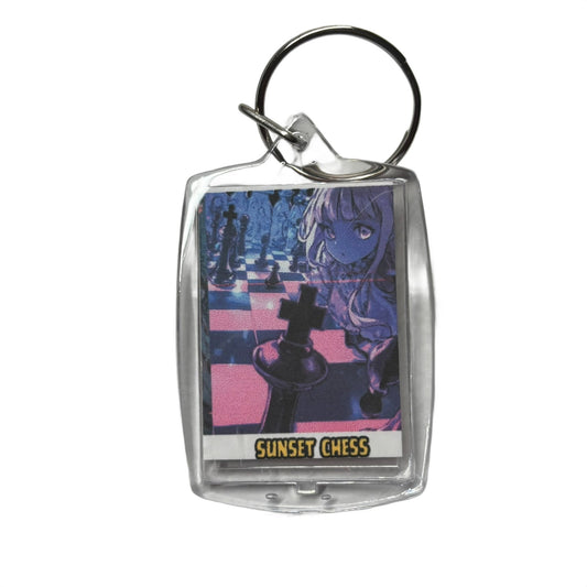 Curious Anime - Chess  Photo Keychain