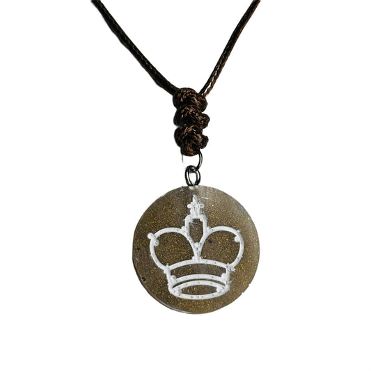 Cream King - Handmade Resin Chess Necklace