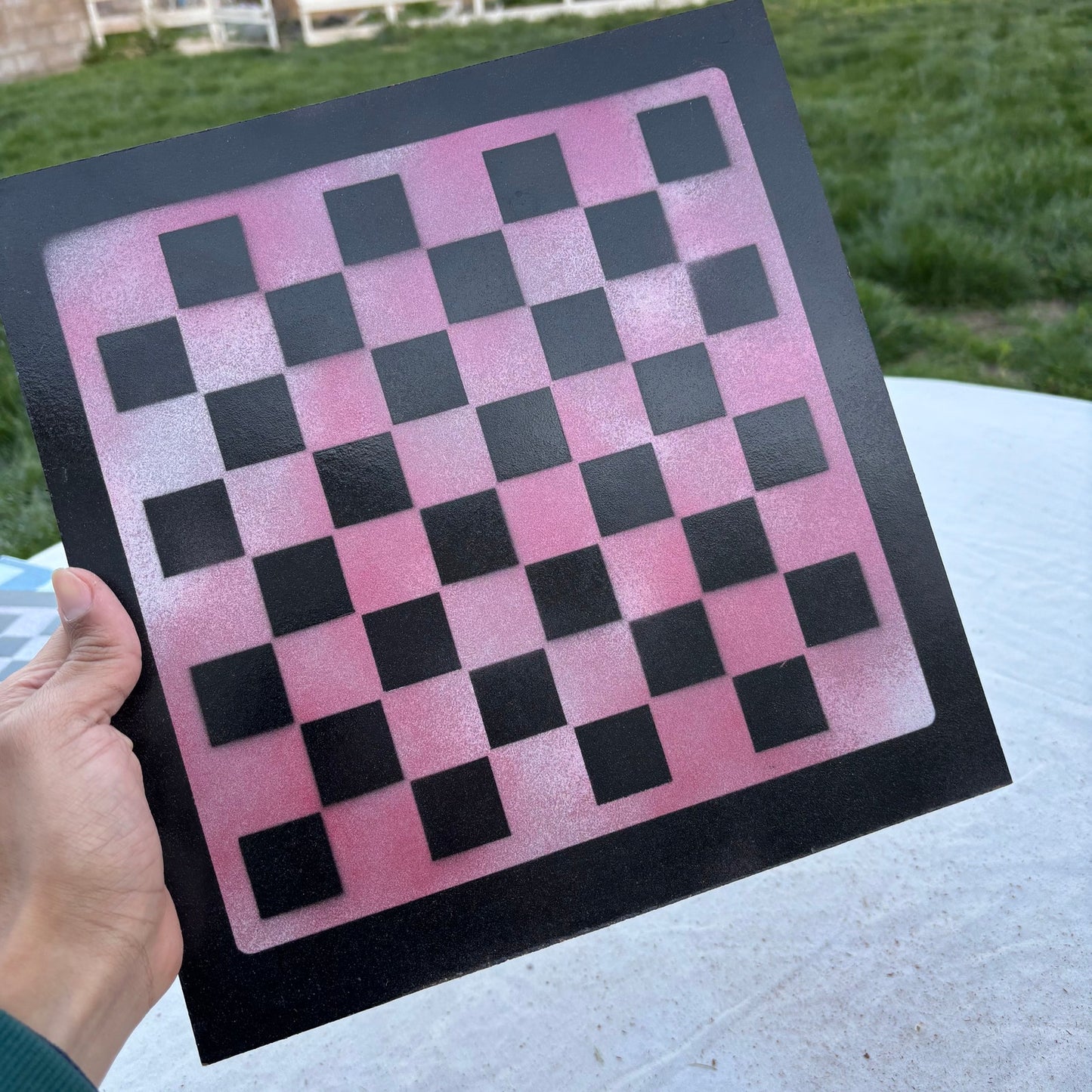 Purple Pink - Painted Chess Set