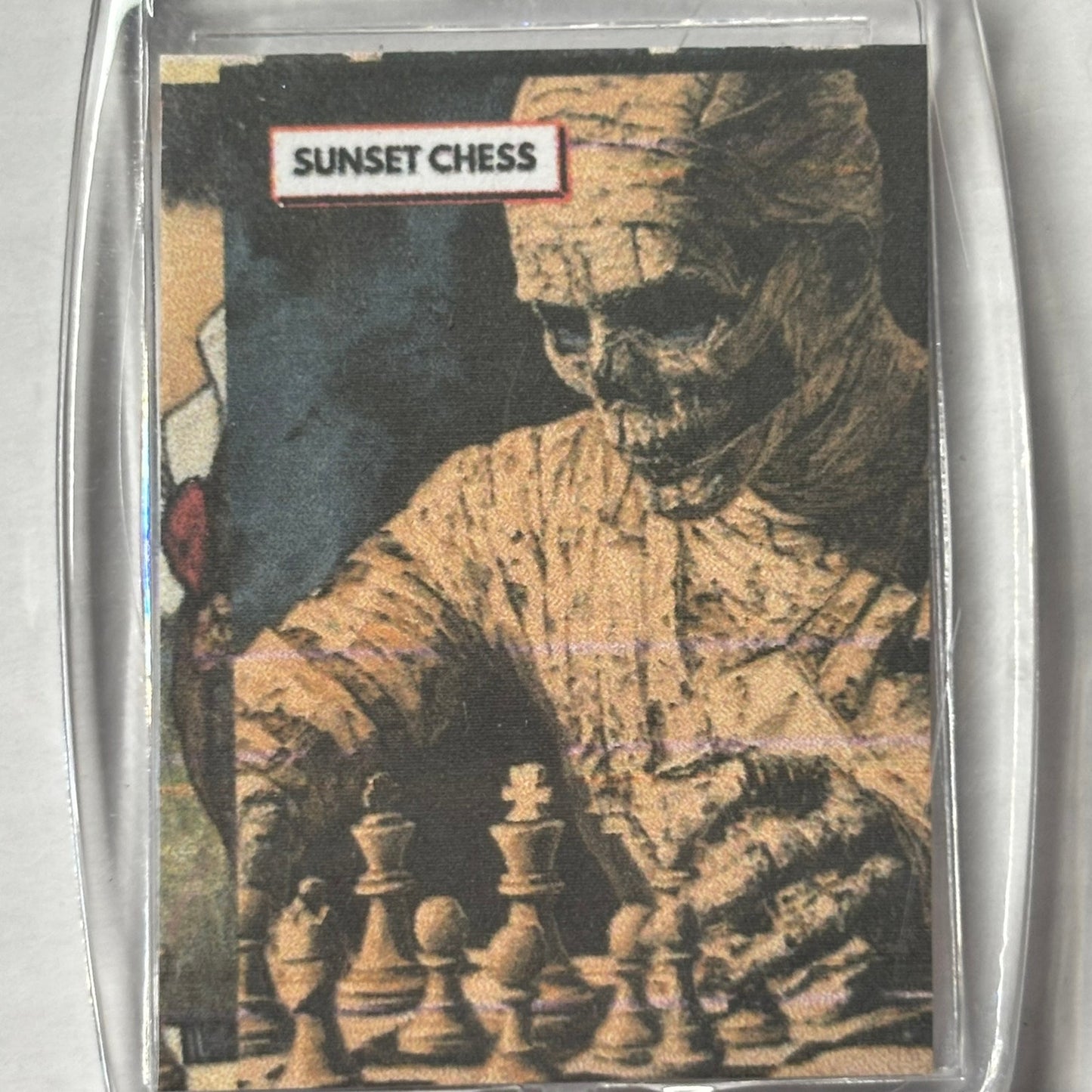 Mummy's Game - Chess  Photo Keychain
