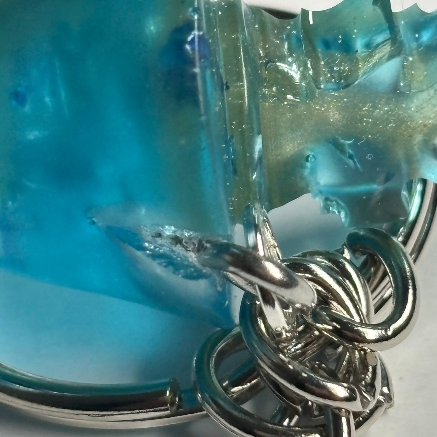 Ocean Blue King - Handmade Resin Keychain