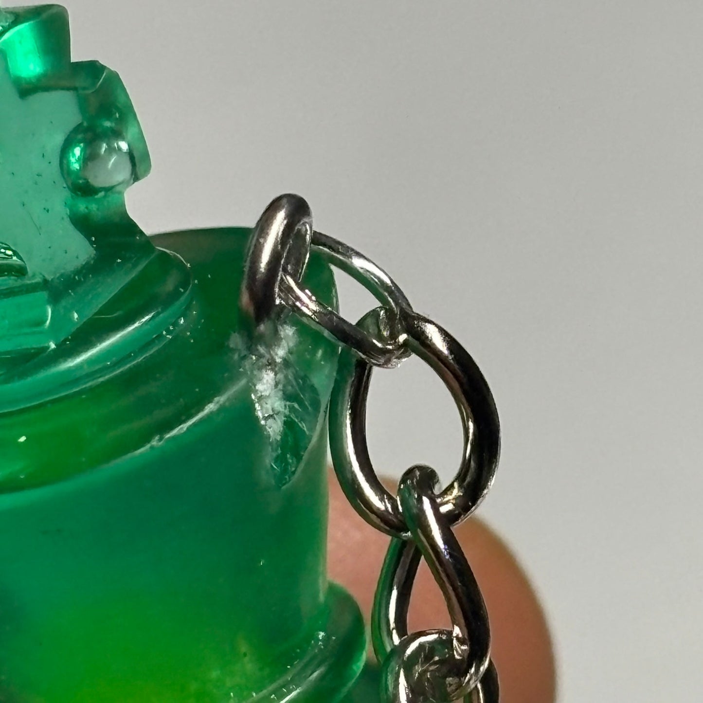 Green Mush King - Handmade Resin Keychain