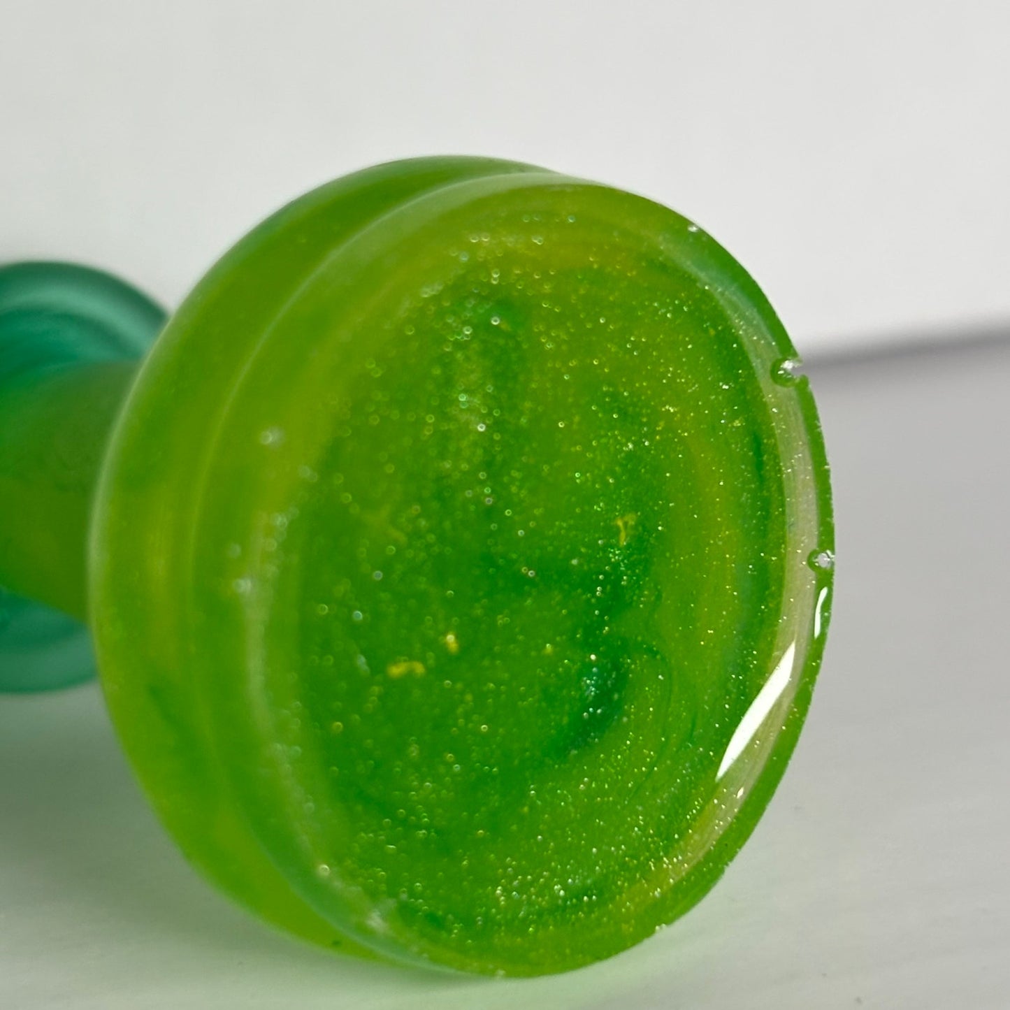 Green Lime Handmade Resin Keychain - One of a Kind Design