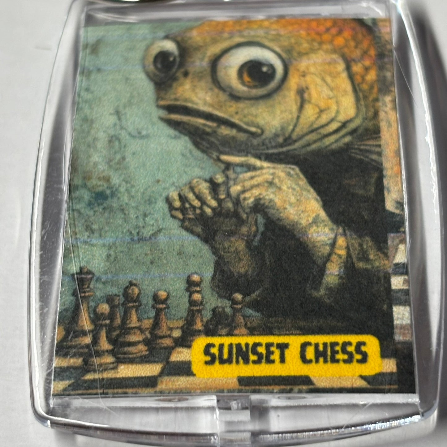 Curious Fish - Photo Keychain