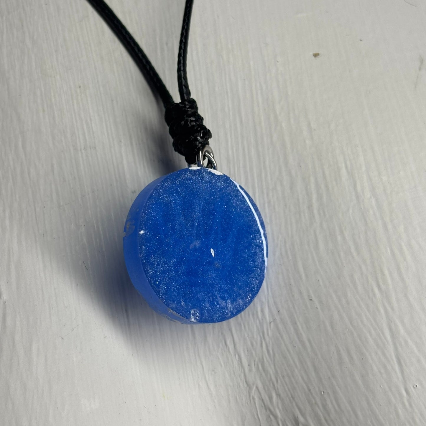 Blue Queen - Handmade Resin Chess Necklace