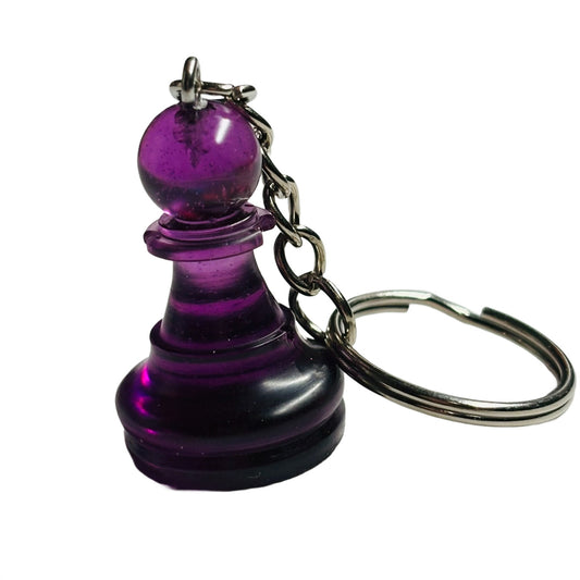 Purple Pawn - Handmade Resin Keychain