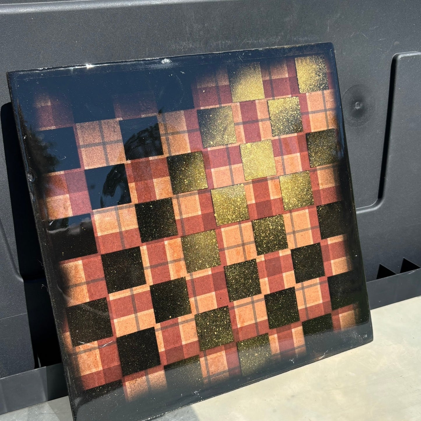 Simple Sweater Pattern - Resin Coated Chess Board