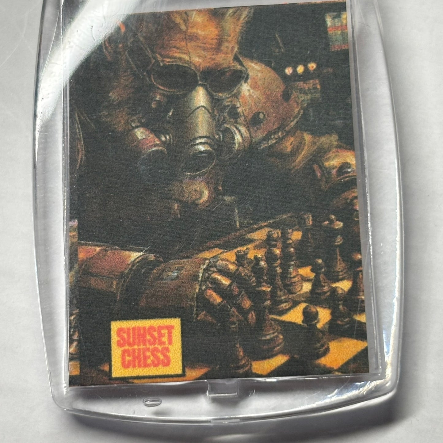 Masked Up - Chess  Photo Keychain