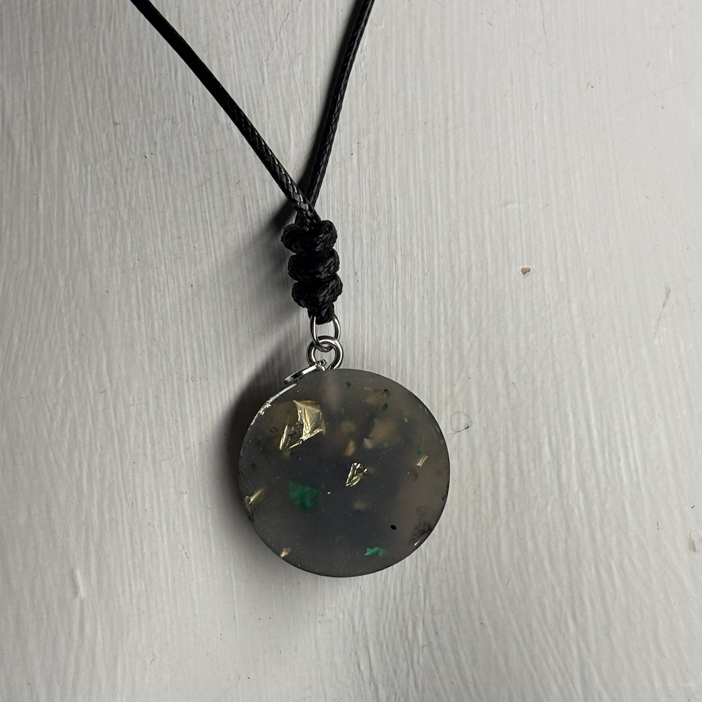 Silver Queen - Handmade Resin Chess Necklace