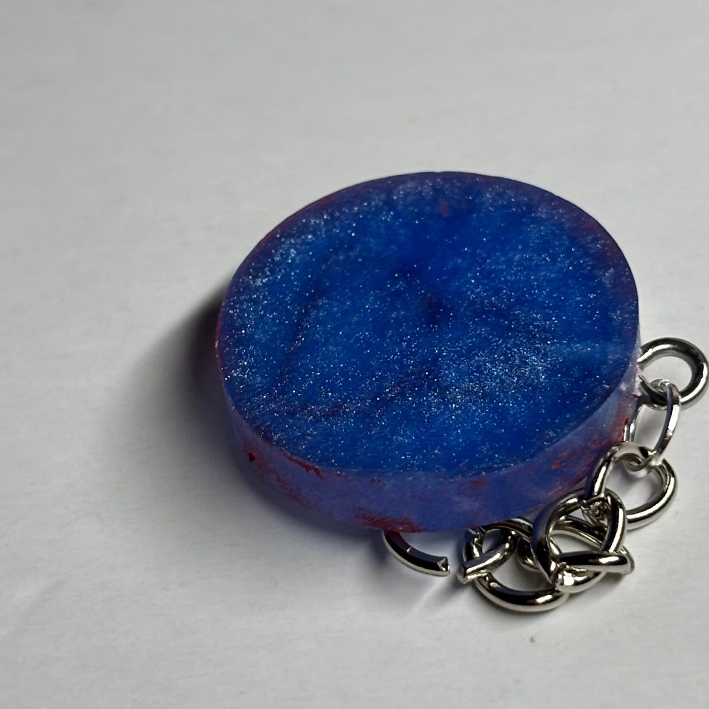 Blue Red Pawn - Handmade Resin Keychain