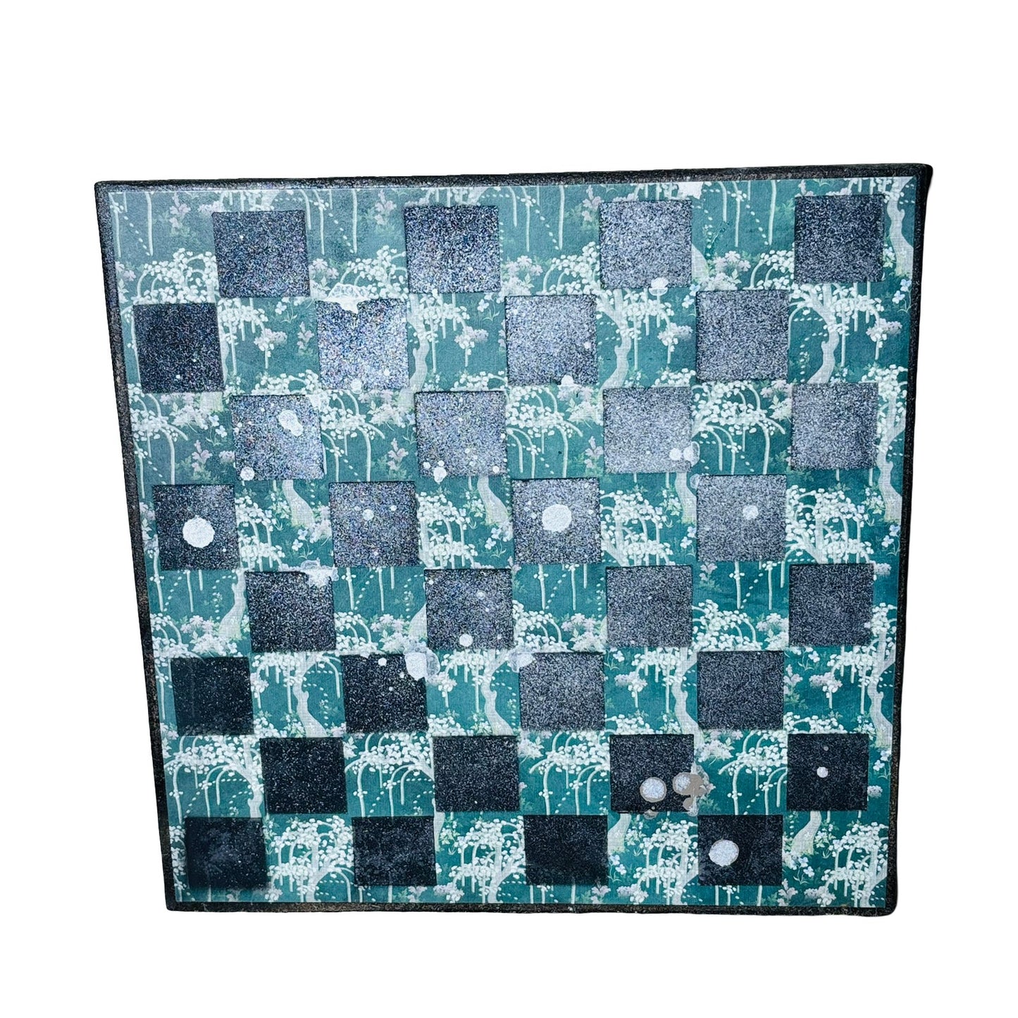 Chrome Green - Scrapbook Chess Board