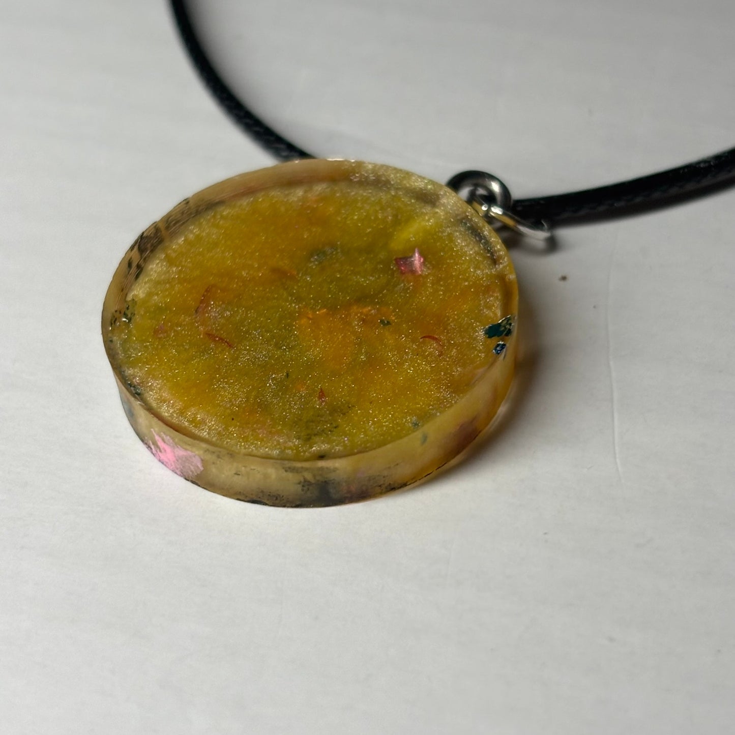 Banana Yellow Bishop - Handmade Resin Chess Necklace