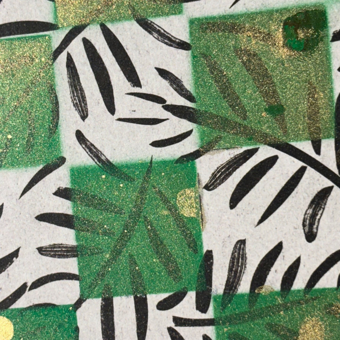 Golden Green - Scrapbook Chess Board