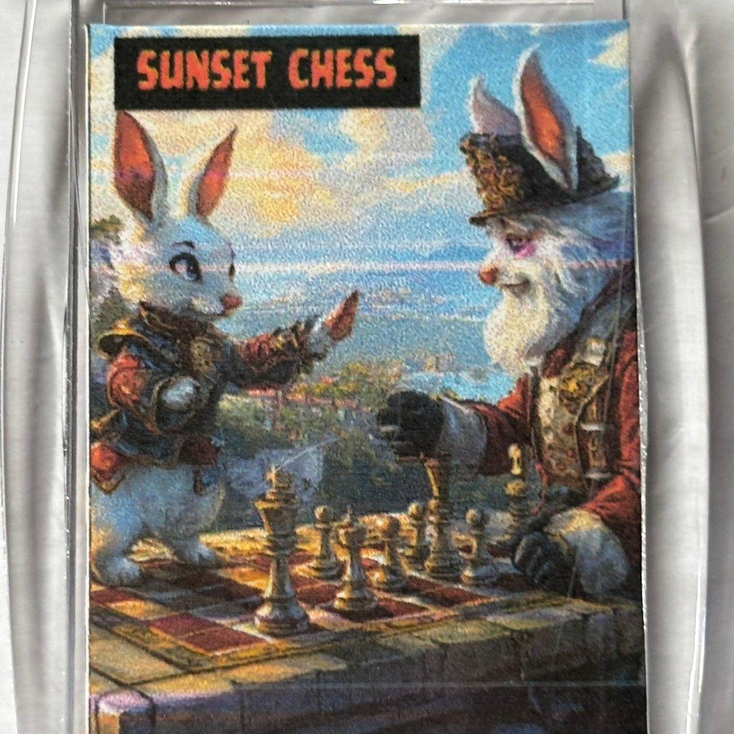 Rabbit Kingdom - Chess  Photo Keychain