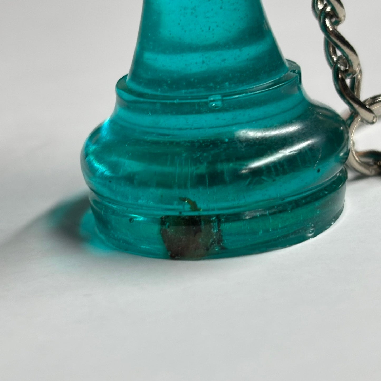 Ocean Blue Rook - Handmade Resin Keychain