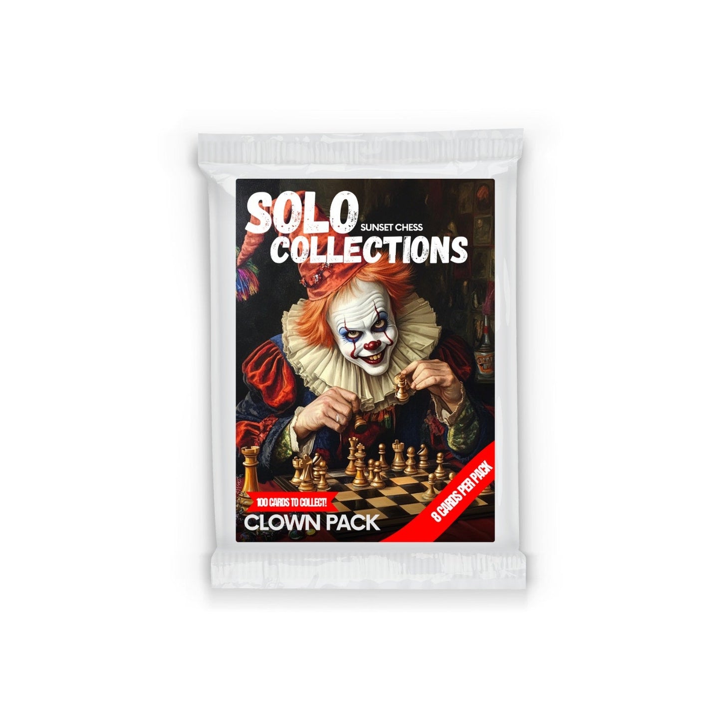 🎁 Clown Solo Collection - Sunset Chess Scrapbook Card Pack (100% off)