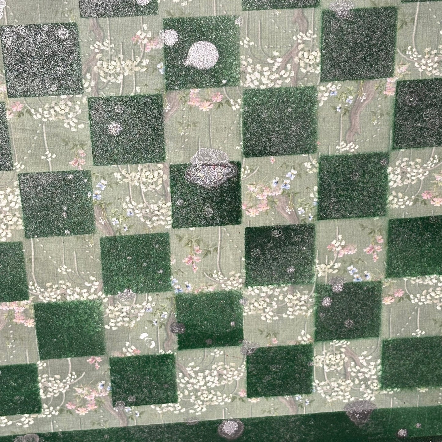 Chrome Mist Green - Scrapbook Chess Board