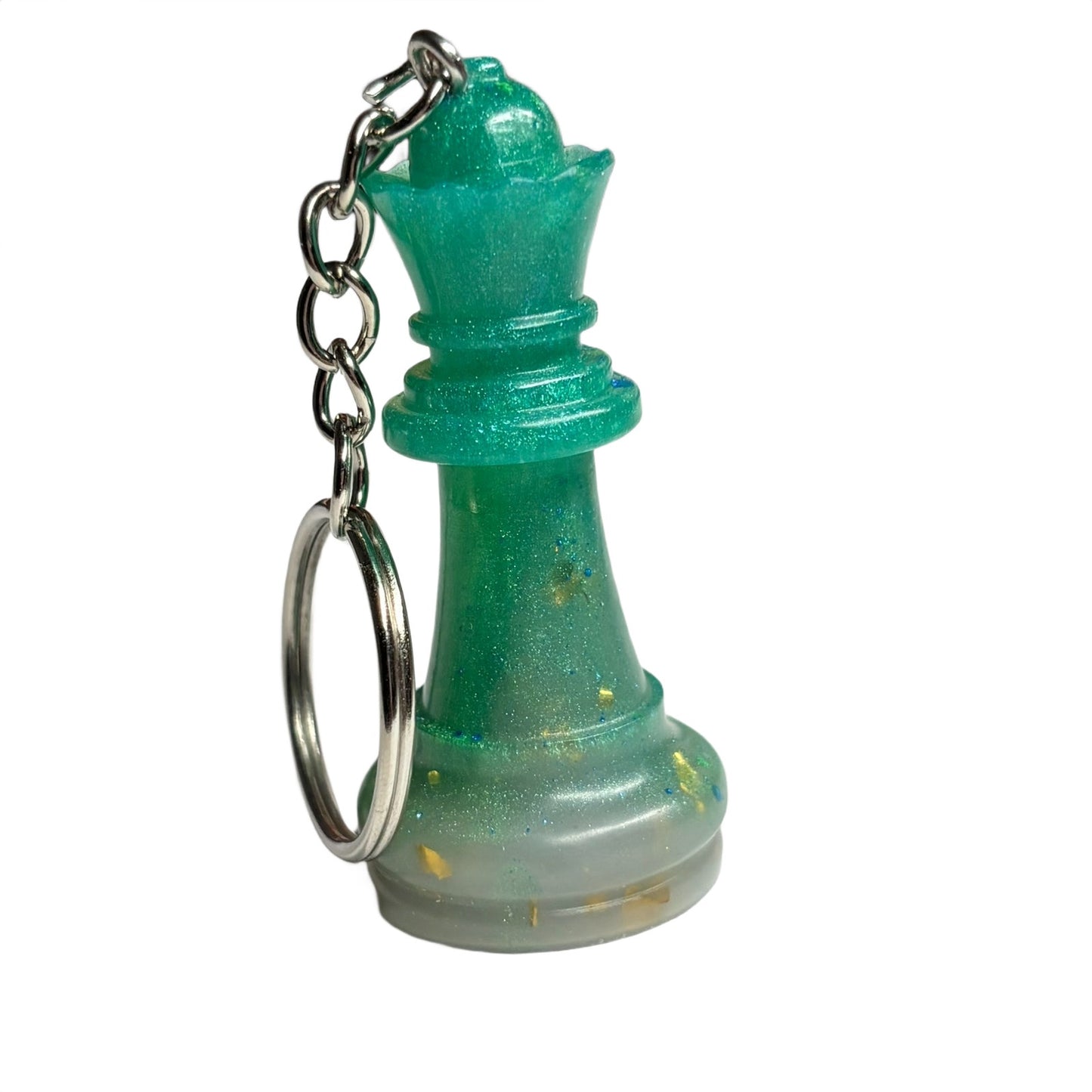 Green Crystal Queen - Handmade Resin Keychain