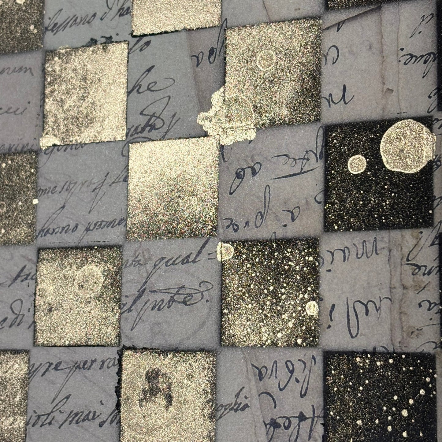 Vintage Writings - Scrapbook Chess Board