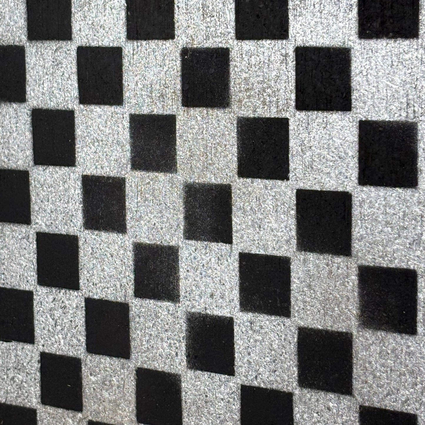 Gray & Black - Painted Chess Board
