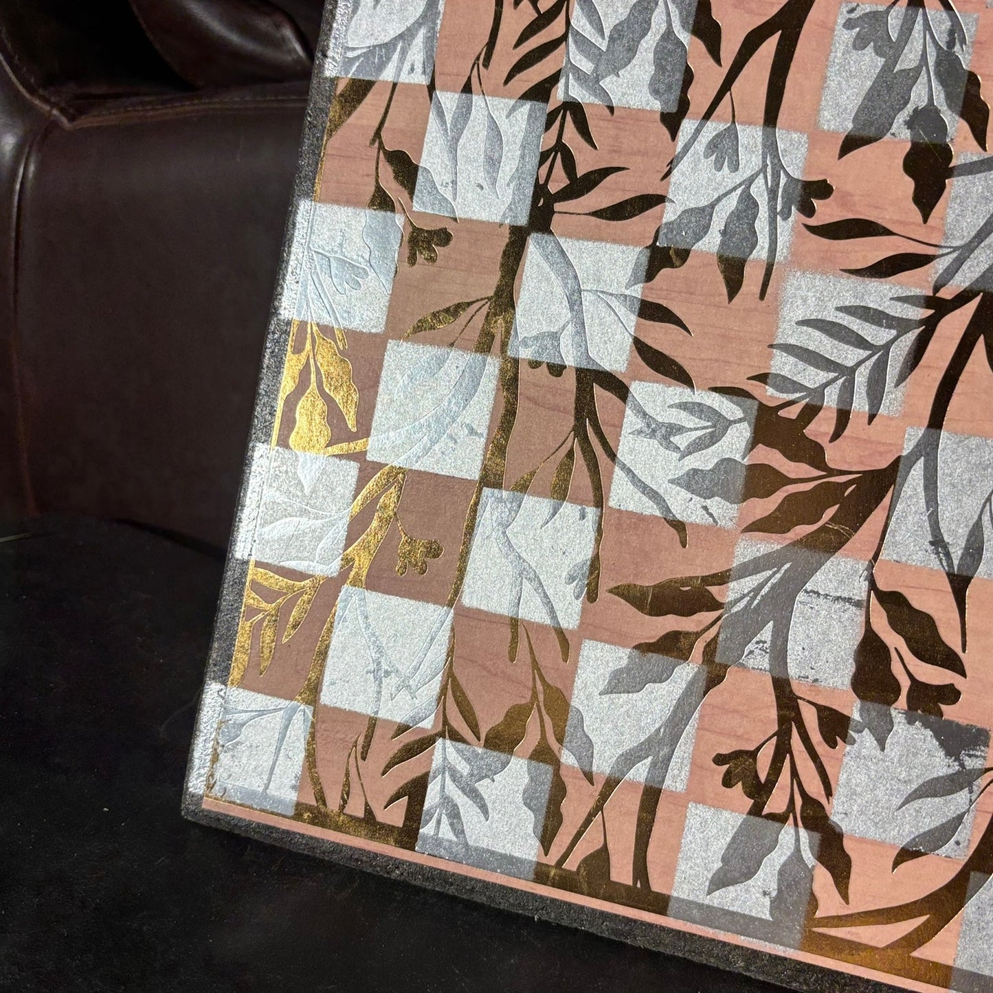 Vintage Golden Chrome - Scrapbook Chess Board