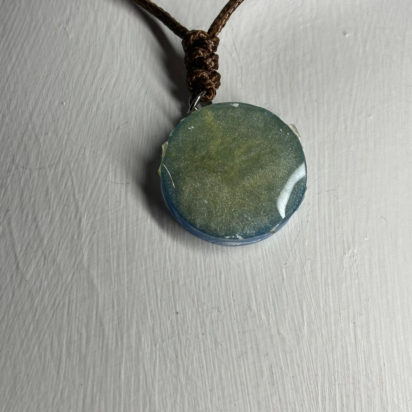 Blue King - Handmade Resin Chess Necklace