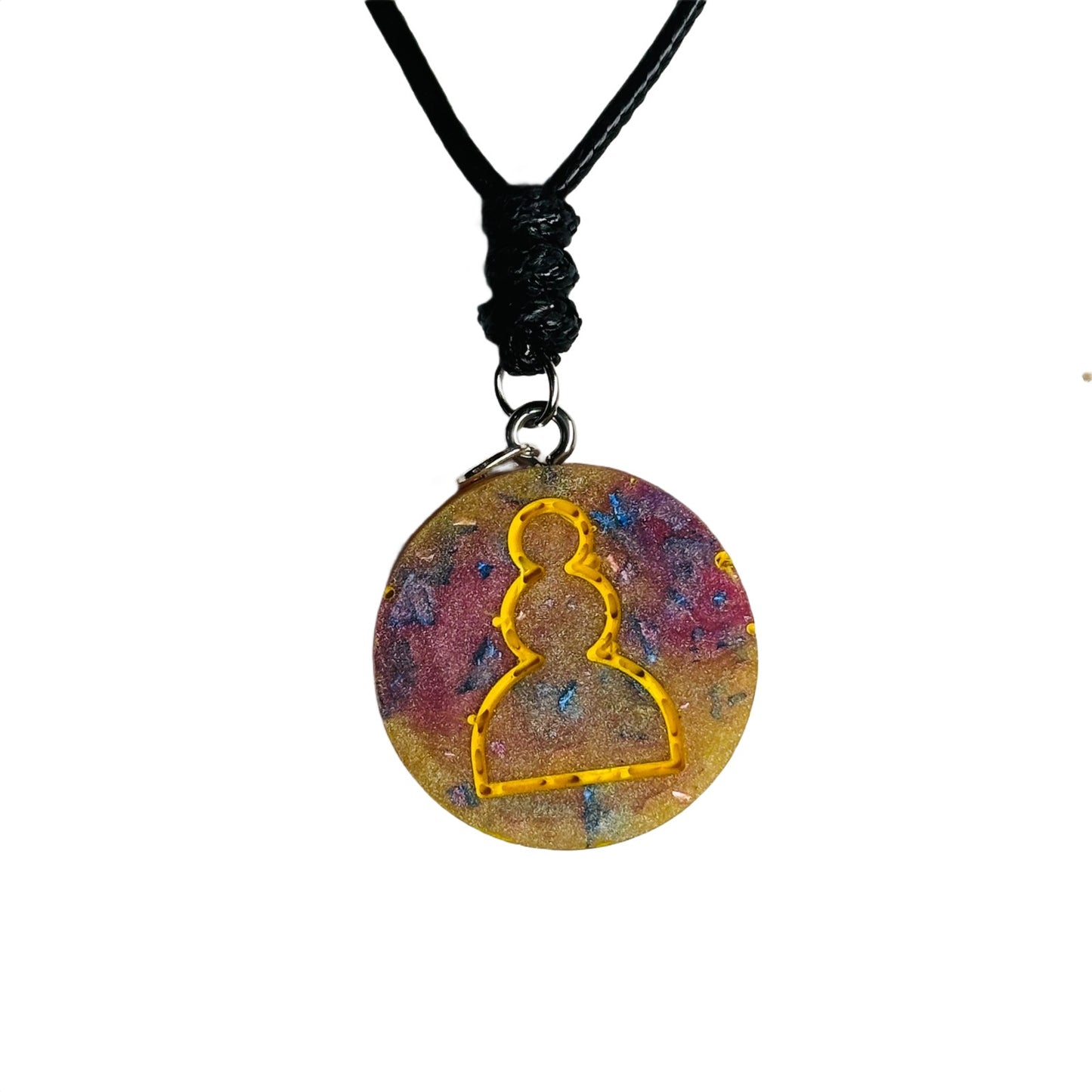 Vintage Pawn Mix - Handmade Resin Chess Necklace