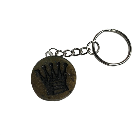 Dirty Green Queen - Handmade Resin Keychain - Flat Edition