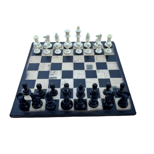 Old School Vintage - Scrapbook Chess Set