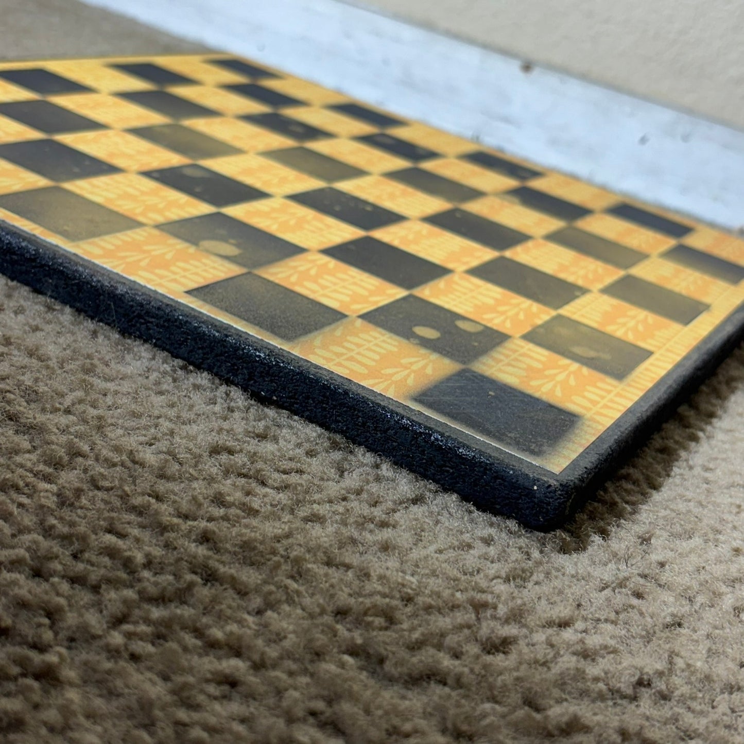Golden Black & Yellow - Scrapbook Chess Board