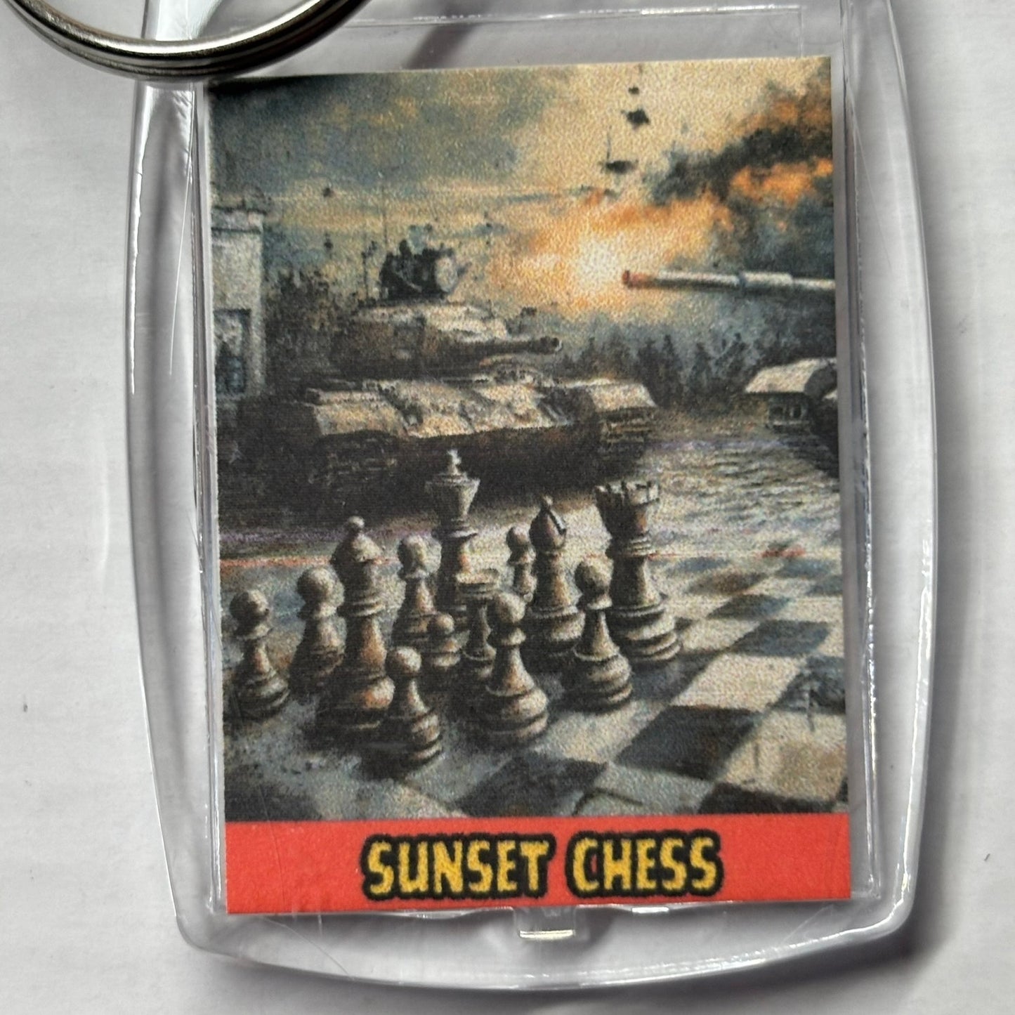 Tank Wars - Chess  Photo Keychain